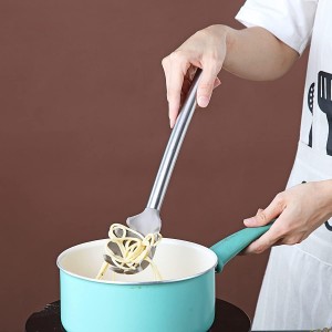 Berglander Spaghetti Spoon Non-stick Silicone Pasta Server, Spaghetti Server For Cooking, Pasta Fork, Noddle Fork, Dishwasher Safe, Easy to Clean