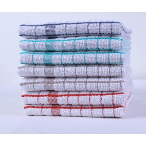 AMOUR INFINI Kitchen Dish Cloths Set of 8 - Ultra Soft, Highly Absorbent, Quick-Drying Terry Cotton Dishcloths 12