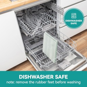 Glass Cutting Board for Kitchen Counter, Tempered Glass Chopping Boards Dishwasher Safe, Small Clear Countertop Tray, Scratch Resistant, Heat Resistant, Non Toxic, Clear, 16"x12"