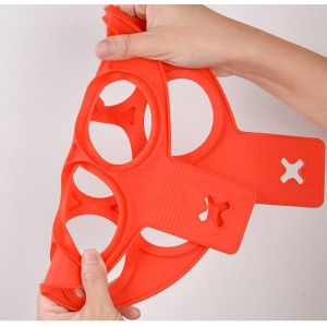 Nonstick Pancake Molds Ring Silicone Fried Egg Mould Reusable Pancake Maker Egg Ring Kitchen Cooking Baking Tools (Round Shape)