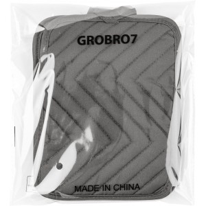 GROBRO7 5Pack Pot Holders for Kitchen Heat Resistant Cotton Potholder Multipurpose Hot Pad Machine Washable Oven Mitts with Pocket Potholders for Baking and Cooking 8.9 x 6.9 in Gray Black
