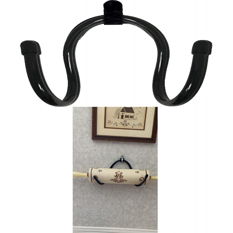 Rolling Pin Holder Rolling Pin Display Rack Rolling Pin Storage Organizers, Home Decor kitchen Wall Mount Hooks – Wall Hanging Multi Purpose Bottle Rack - Hardware Included - No Rolling Pin