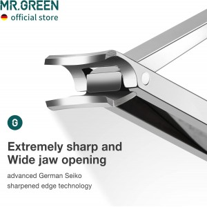 MR.GREEN Collapsible Nail Clippers Small and Thin Portable Travel Nail Scissors Cutter Stainless Steel Manicure Tools with Nail Files (Eco-Packaging)