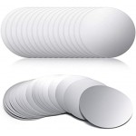 Skyley 50 Pieces Silver Wine Pourer Liquor Stopping Pouring Discs Aluminum Foil Wine Whisky Pourer Thin Reusable Spout Disks for Beverage Beer Liquid Dispenser Bar Party Gift