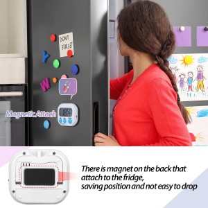 Weewooday 24 Pcs Digital Kitchen Timer Magnetic Timer Bulk On/Off Switch Minute Second Count up Countdown Loud Alarm for Exercise Cook Baking (Classic Color)