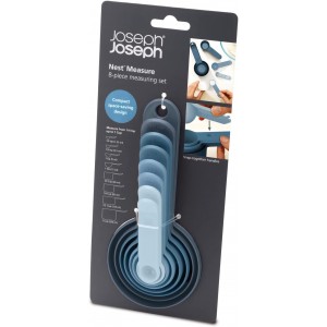 Joseph Joseph 98999 Nest Measure Measuring Cup Set, Sky Blue
