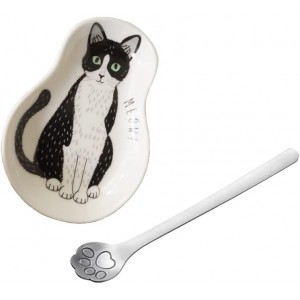 Coffee Spoon Rests and Spoon - Ceramic C...