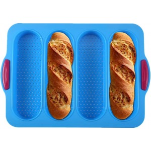 Nonstick Silicone Baguette Pan French Br...