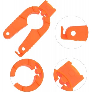 4 PACK Multifunctional Kitchen Bottle Opener Adjustable Easy Grip Bottle Jar Opener Orange Can Opener Use for Elderly Weak Hands and Arthritic