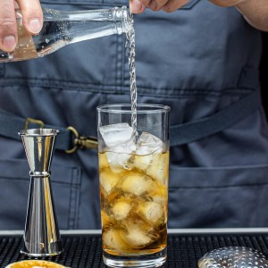 Bar Spoon: 12.5” Stainless Steel Cocktail Mixing Spoon, Long Handle Spiral Design with Weighted Teardrop End (Set of 2)