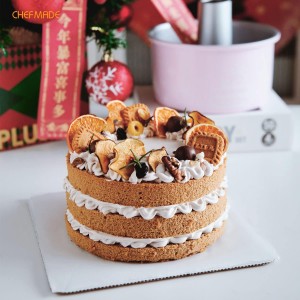 CHEFMADE Hello Kitty Angel Food Cake Pan, 6-Inch with 2 Removable Loose Bottoms Non-Stick Chiffon Tube Pan for Oven and Instant Pot Baking (Pink)