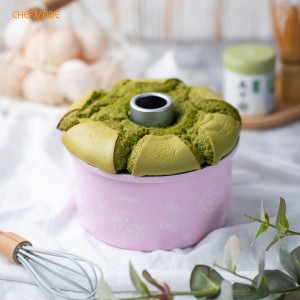 CHEFMADE Hello Kitty Angel Food Cake Pan, 6-Inch with 2 Removable Loose Bottoms Non-Stick Chiffon Tube Pan for Oven and Instant Pot Baking (Pink)