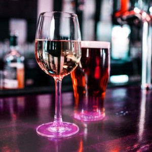 AHIIER 12 Pcs RGB Led Coasters - Multicolor Led Bar Coaster with 7 Colors, Bottle Lights and Sticker Lights for Party, Wedding, Bar