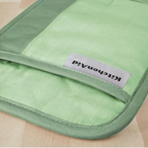 KitchenAid Beacon Two-Tone Non-Slip Pot Holder Set, Pistachio/Graphite Green, 7