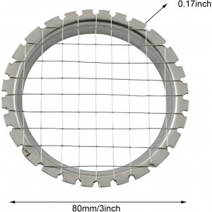 2-Piece Stainless Steel Egg & Fruit Chopper - Hard Boiled Egg Slicers, Salad, Tomato, Potato Cutter
