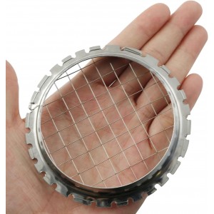 2-Piece Stainless Steel Egg & Fruit Chopper - Hard Boiled Egg Slicers, Salad, Tomato, Potato Cutter