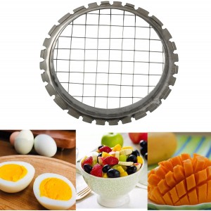 2-Piece Stainless Steel Egg & Fruit Chopper - Hard Boiled Egg Slicers, Salad, Tomato, Potato Cutter