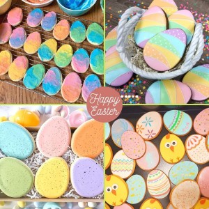 Crethinkaty 3 Pieces Egg Cookie Cutter Set for Baking Easter Egg Shape with Soft PVC Edge Cookie/Pastry/Biscuit Cutter for Holiday