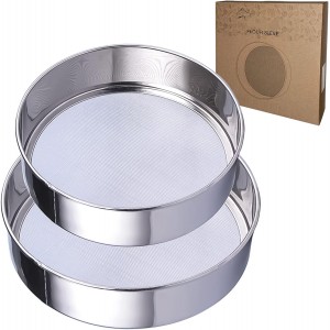 Sieve Fine Mesh, Stainless Steel Round S...