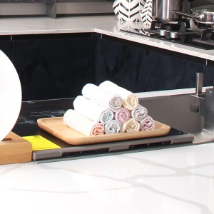 Kitchen Washcloths 12 Pack, 10x14 Inch Small Dish Cloth for Washing Dishes, Lint Free Fast Dry Reusable Cleaning Cloth, Ultra Soft & Scratch Free Waffle Dish Rag, Easy to Rinse Multicolor Dishcloth