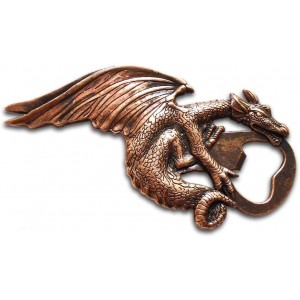 Dragon Bottle Opener Gothic Dragon Style Metal Beer Bartender Bottle Opener for Men Dad Boyfriend Gift Bar Party Game
