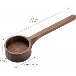 Bamboo Coffee Scoop Long Handle 10g Measuring Scoop for Deep Jars and Containers