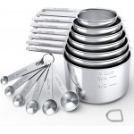 Stainless Steel Measuring Cups & Spoons Set,Coffee Scoop Spoon,Kitchen Gadgets for Cooking & Baking,Set of