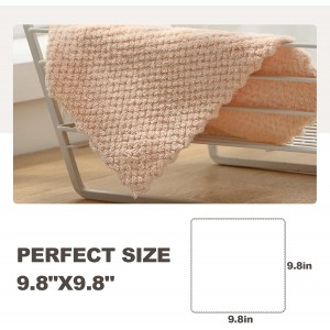 K&janet6am Dish Towels for Kitchen, 8 Pack Premium Coral Velvet Dish Cloths for Washing Dishes, Super Absorbent Coral Fleece Cleaning Cloths, Nonstick Oil Washable Fast Drying Rags