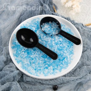 Framendino, 24 Pack Plastic Measuring Spoons Short Handle Scoops for Coffee Tea Sugar Cereal, Black 7g