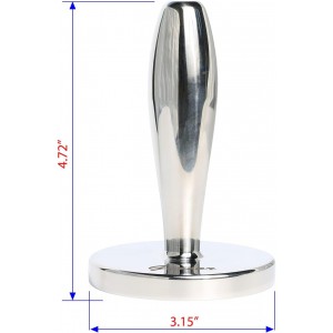 Meat Pounder Tenderizer - Solid Cast Stainless Steel Round Chicken Flattener Tool - Works Great As A Smash Burger Press - Dishwasher Safe