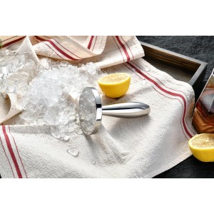 Meat Pounder Tenderizer - Solid Cast Stainless Steel Round Chicken Flattener Tool - Works Great As A Smash Burger Press - Dishwasher Safe