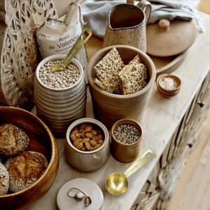 Gold Measuring Spoons, Heavy Duty 18/8 Stainless Steel Measuring Set of 6 Piece: 1/8 tsp, 1/4 tsp, 1/2 tsp, 1 tsp, 1/2 tbsp & 1 tbsp Measuring Liquid and Dry Ingredients for Cooking Baking Gift Set