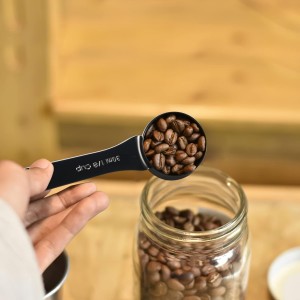 16 Pcs Stainless Steel Measuring Cups and Measuring Spoons Set, Heavy Duty Metal Measuring Cups and Scoops for Kitchen Cooking Baking Includes 5 Cups, 6 Tbsp Tsp Spoons & 5 Mini Spoons(BLK)