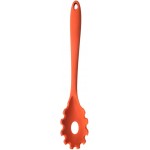 Magik 1-2 Pack Silicone Pasta Fork Heat Resistant Noodle Spaghetti Server Spoon (Orange, 1 Pack)