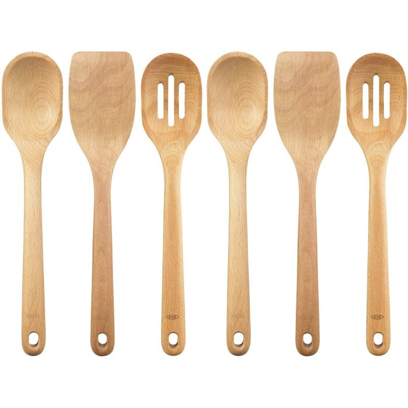 OXO Good Grips 6-Piece Wooden Cooking Utensil Set