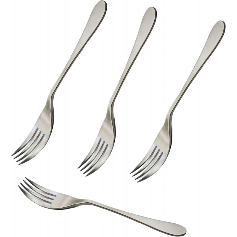 Knork Lite Salad Fork, Stainless Steel, Matte, 4 piece Set