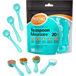 Plastic Measuring Spoons, Fits in Jar, Good for Formula, Coffee, Pet Food - 5 ml - 1 Teaspoon Mesure (20)