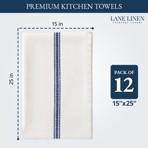 LANE LINEN Kitchen Towel Set- 12 Pack 14