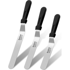 Anaeat Icing Spatulas, Set of 3 Professi...