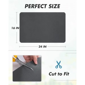 AMOAMI Coffee Mat - Hide Stain Rubber Backed Absorbent Dish Drying Mat for Kitchen Counter - Fits Under Coffee Maker or Machine