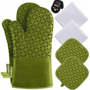 KEGOUU Oven Mitts and Pot Holders 6pcs S...