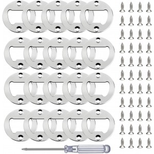 Bottle Opener Insert - 20 Sets Stainless...
