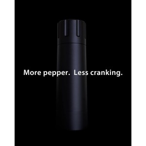 MANNKITCHEN Pepper Cannon - Professional Grade Heavy Duty High Output Pepper Mill