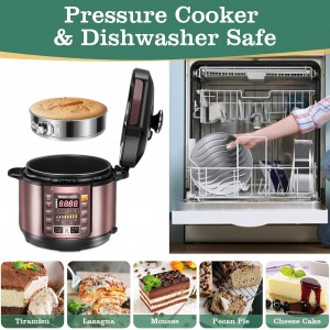 9 Inch Springform Cake Pan, 304 Stainless Steel Springform Pans, Leakproof & Nonstick Cheesecake Pan with Removable Bottom, Round Spring Form Cake Pan For Baking