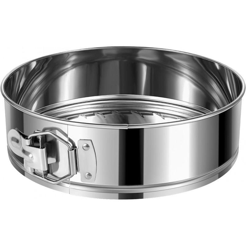 9 Inch Springform Cake Pan, 304 Stainless Steel Springform Pans, Leakproof & Nonstick Cheesecake Pan with Removable Bottom, Round Spring Form Cake Pan For Baking