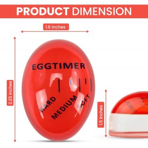 Iconikal Egg Timer 2-Pack, BPA Free Color Changing for Soft or Hard Boiled Eggs
