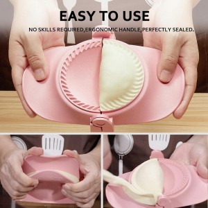 Empanadas Press Maker, Dumpling Maker Mold Set With Dough Cutter, Dumpling Mold Set (L/4