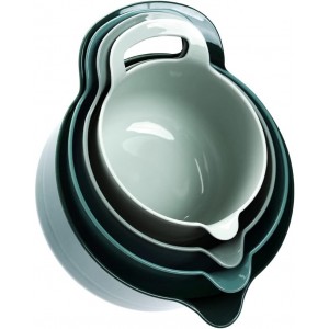 BoxedHome 4 Pack Nesting Mixing Bowl wit...