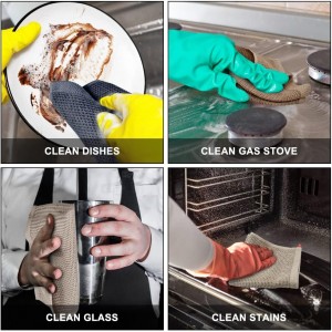 Nialnant 6 Pack Kitchen Towels and Dishcloths Sets,100% Cotton Soft Absorbent Quick Drying Dish Towels for Kitchen,Washing Dishes,12x12 Inches, Multi Color