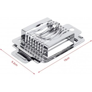 Multifunctional Stainless Steel Egg Slicer for Hard Boiled Eggs Heavy Duty, Safe Egg Cutter, Kiwi Slicer, Banana Slicer